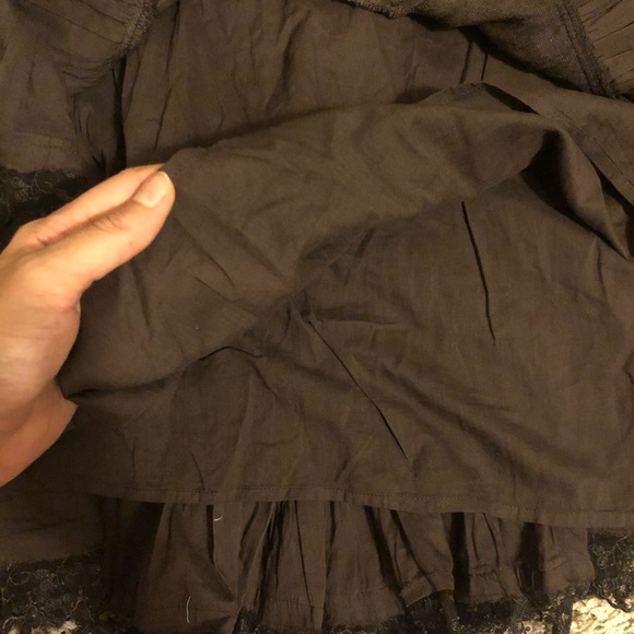 Long brown ruffle romantic skirt new - Picture 7 of 7